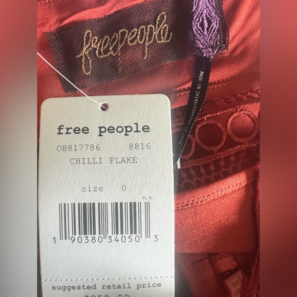 Free‎ People Chilli Flake Bodycon mini dress size 0 - Picture 5 of 7